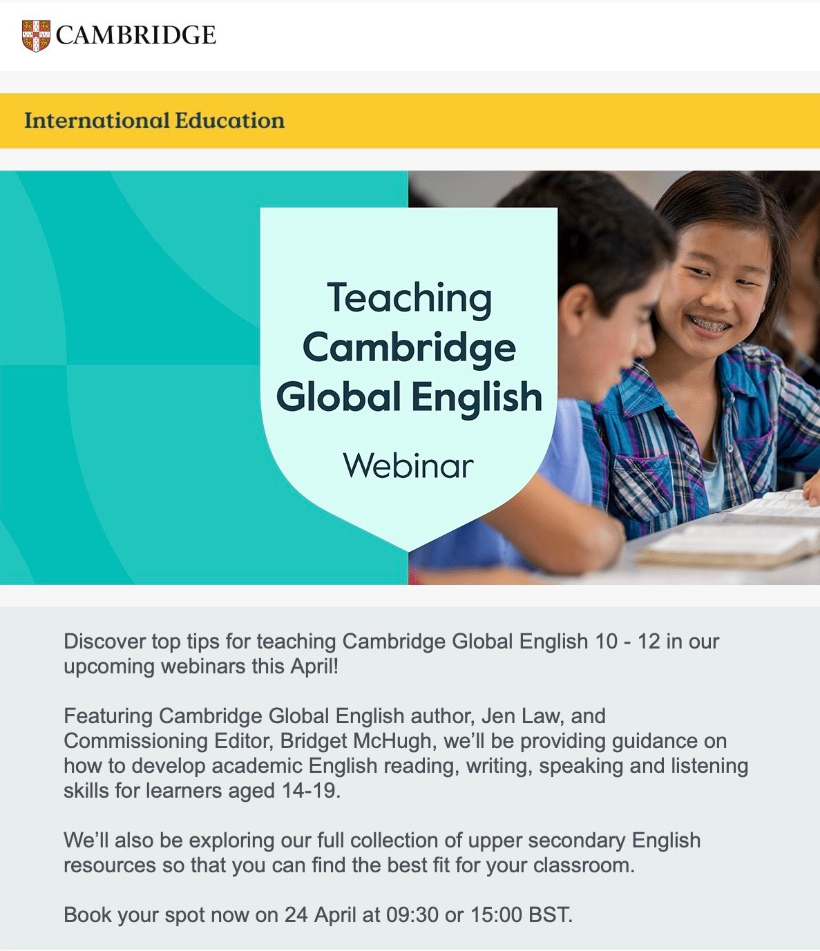 CAmbridge English Global Webinar